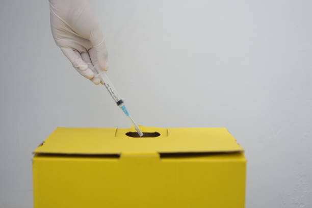 Coleta de resíduos de seringas